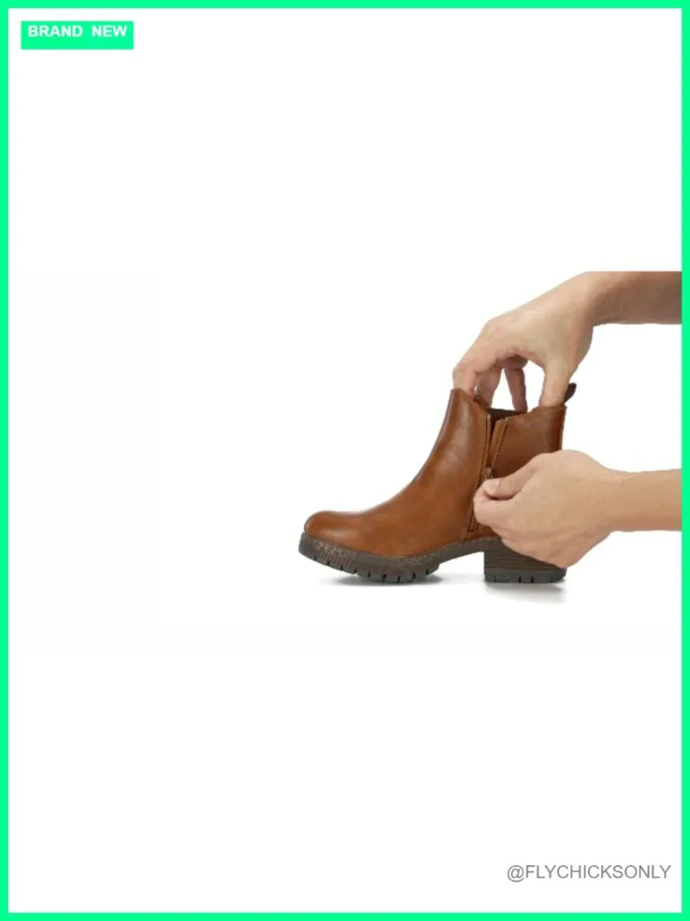 Women's Chelsea Ankle Boots Chunky Block Low Heel Fall Booties PU